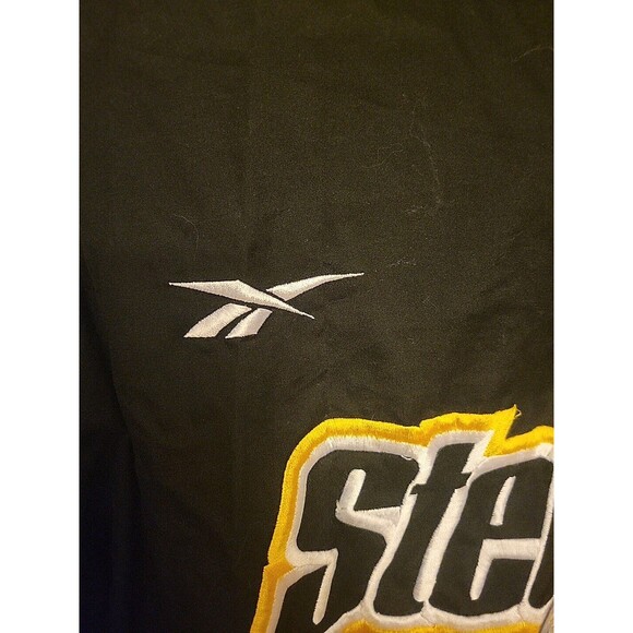 90s VTG Reebok NFL ProLine Pittsburgh Steelers Pullover  XXL ShortTopZip Pockets - Picture 5 of 9